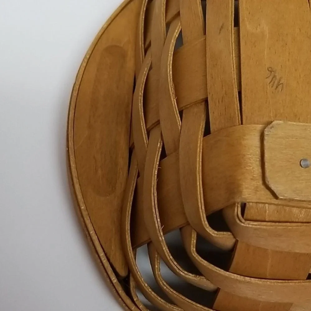 Longaberger Bagel‎ Basket Warm Brown HARD PLASTIC protector 2003
